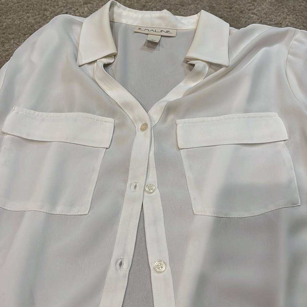 White, women’s button up blouse